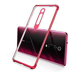 Coque Ultra Fine TPU Souple Housse Etui Transparente S03 pour Xiaomi Mi 9T Pro Rouge