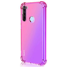 Coque Ultra Fine TPU Souple Housse Etui Transparente S03 pour Xiaomi Redmi Note 8 Rose Rouge