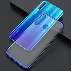 Coque Ultra Fine TPU Souple Housse Etui Transparente S04 pour Huawei Honor 20E Bleu