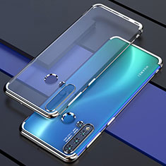 Coque Ultra Fine TPU Souple Housse Etui Transparente S04 pour Huawei Nova 5i Argent