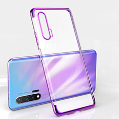 Coque Ultra Fine TPU Souple Housse Etui Transparente S04 pour Huawei Nova 6 5G Violet