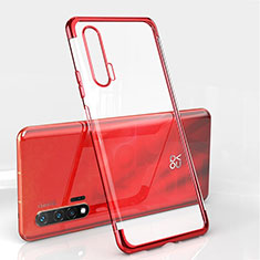 Coque Ultra Fine TPU Souple Housse Etui Transparente S04 pour Huawei Nova 6 Rouge