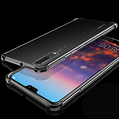 Coque Ultra Fine TPU Souple Housse Etui Transparente S05 pour Huawei P20 Noir