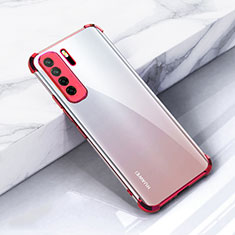 Coque Ultra Fine TPU Souple Housse Etui Transparente S05 pour Huawei P40 Lite 5G Rouge