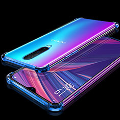 Coque Ultra Fine TPU Souple Housse Etui Transparente S05 pour Oppo R17 Pro Bleu