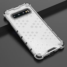 Coque Ultra Fine TPU Souple Housse Etui Transparente S05 pour Samsung Galaxy S10 5G Blanc