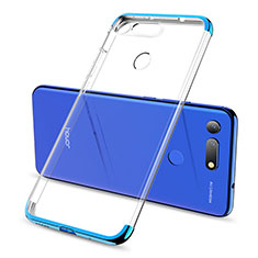 Coque Ultra Fine TPU Souple Housse Etui Transparente S06 pour Huawei Honor View 20 Bleu