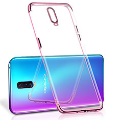 Coque Ultra Fine TPU Souple Housse Etui Transparente S06 pour Oppo R17 Pro Or Rose