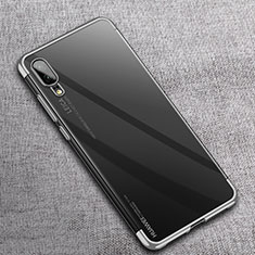 Coque Ultra Fine TPU Souple Housse Etui Transparente S08 pour Huawei P20 Argent
