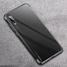 Coque Ultra Fine TPU Souple Housse Etui Transparente S08 pour Huawei P20 Noir