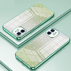 Coque Ultra Fine TPU Souple Housse Etui Transparente SY1 pour Apple iPhone 12 Vert