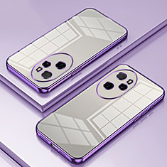 Coque Ultra Fine TPU Souple Housse Etui Transparente SY1 pour Huawei Honor 100 Pro 5G Violet