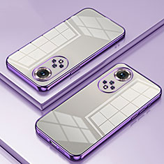 Coque Ultra Fine TPU Souple Housse Etui Transparente SY1 pour Huawei Honor 50 Pro 5G Violet