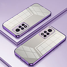 Coque Ultra Fine TPU Souple Housse Etui Transparente SY1 pour Huawei Honor V40 5G Violet