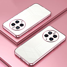 Coque Ultra Fine TPU Souple Housse Etui Transparente SY1 pour Huawei Mate 50 Pro Or Rose