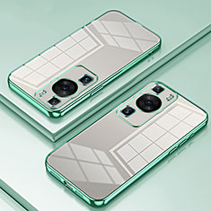 Coque Ultra Fine TPU Souple Housse Etui Transparente SY1 pour Huawei P60 Vert