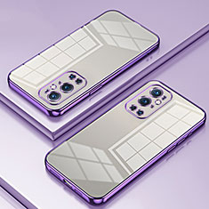 Coque Ultra Fine TPU Souple Housse Etui Transparente SY1 pour OnePlus 9 Pro 5G Violet