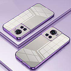 Coque Ultra Fine TPU Souple Housse Etui Transparente SY1 pour OnePlus Ace 5G Violet