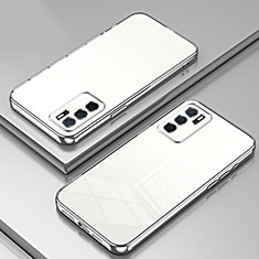 Coque Ultra Fine TPU Souple Housse Etui Transparente SY1 pour Oppo A16 Argent