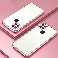 Coque Ultra Fine TPU Souple Housse Etui Transparente SY1 pour Oppo A35 Or Rose