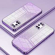 Coque Ultra Fine TPU Souple Housse Etui Transparente SY1 pour Oppo A52 Violet