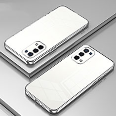 Coque Ultra Fine TPU Souple Housse Etui Transparente SY1 pour Oppo A74 5G Argent