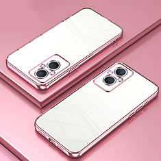 Coque Ultra Fine TPU Souple Housse Etui Transparente SY1 pour Oppo A96 5G Or Rose