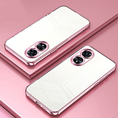 Coque Ultra Fine TPU Souple Housse Etui Transparente SY1 pour Oppo A97 5G Or Rose