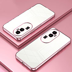 Coque Ultra Fine TPU Souple Housse Etui Transparente SY1 pour Oppo Reno10 Pro+ Plus 5G Or Rose