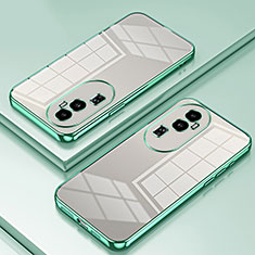 Coque Ultra Fine TPU Souple Housse Etui Transparente SY1 pour Oppo Reno10 Pro+ Plus 5G Vert