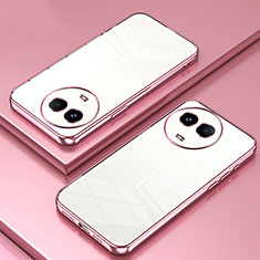 Coque Ultra Fine TPU Souple Housse Etui Transparente SY1 pour Realme 11 5G Or Rose