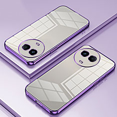 Coque Ultra Fine TPU Souple Housse Etui Transparente SY1 pour Realme 11 5G Violet