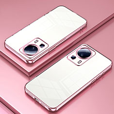 Coque Ultra Fine TPU Souple Housse Etui Transparente SY1 pour Xiaomi Civi 2 5G Or Rose