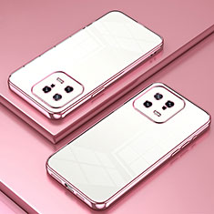 Coque Ultra Fine TPU Souple Housse Etui Transparente SY1 pour Xiaomi Mi 13 5G Or Rose