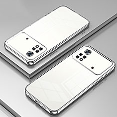 Coque Ultra Fine TPU Souple Housse Etui Transparente SY1 pour Xiaomi Poco X4 Pro 5G Argent