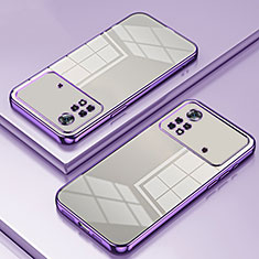Coque Ultra Fine TPU Souple Housse Etui Transparente SY1 pour Xiaomi Poco X4 Pro 5G Violet