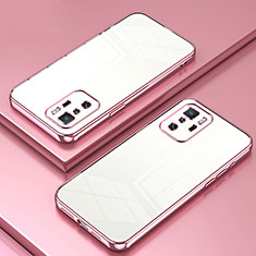 Coque Ultra Fine TPU Souple Housse Etui Transparente SY1 pour Xiaomi Redmi Note 10 Pro 5G Or Rose
