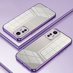 Coque Ultra Fine TPU Souple Housse Etui Transparente SY1 pour Xiaomi Redmi Note 12S Violet