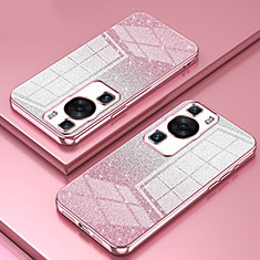 Coque Ultra Fine TPU Souple Housse Etui Transparente SY2 pour Huawei P60 Pro Or Rose