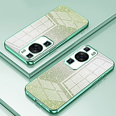 Coque Ultra Fine TPU Souple Housse Etui Transparente SY2 pour Huawei P60 Vert