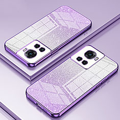 Coque Ultra Fine TPU Souple Housse Etui Transparente SY2 pour OnePlus Ace 5G Violet