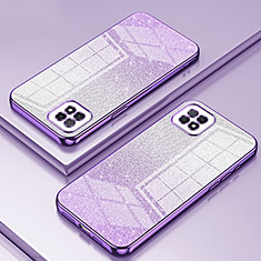 Coque Ultra Fine TPU Souple Housse Etui Transparente SY2 pour Oppo A72 5G Violet