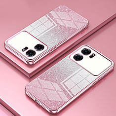 Coque Ultra Fine TPU Souple Housse Etui Transparente SY2 pour Oppo K10 5G Or Rose