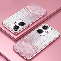 Coque Ultra Fine TPU Souple Housse Etui Transparente SY2 pour Oppo K11 5G Or Rose