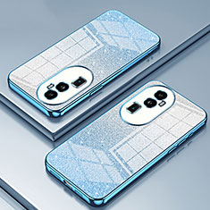 Coque Ultra Fine TPU Souple Housse Etui Transparente SY2 pour Oppo Reno10 Pro+ Plus 5G Bleu