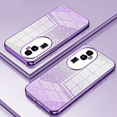 Coque Ultra Fine TPU Souple Housse Etui Transparente SY2 pour Oppo Reno10 Pro+ Plus 5G Violet