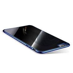 Coque Ultra Fine TPU Souple Housse Etui Transparente T08 pour Apple iPhone 6 Plus Bleu