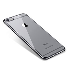 Coque Ultra Fine TPU Souple Housse Etui Transparente T09 pour Apple iPhone 6 Plus Noir