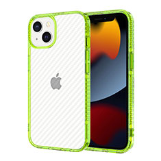 Coque Ultra Fine TPU Souple Housse Etui Transparente YJ1 pour Apple iPhone 13 Vert