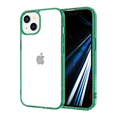 Coque Ultra Fine TPU Souple Housse Etui Transparente YJ2 pour Apple iPhone 13 Vert Nuit